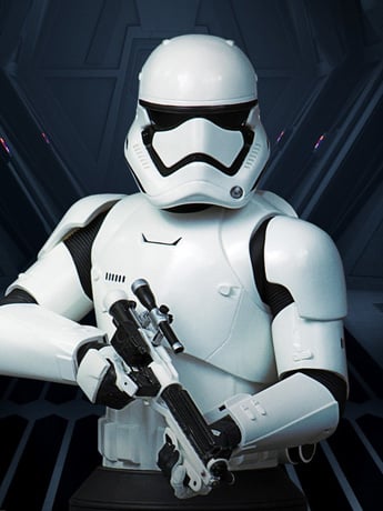 Star Wars: The Force Awakens First Order Stormtrooper Collectible Mini Bust Gallery Image 2