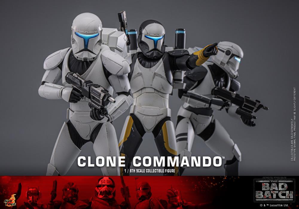 Star Wars: The Bad Batch TMS131 Clone Commando 1/6th Scale Collectible Figure Gallery Image 14