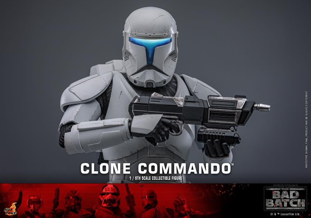 Star Wars: The Bad Batch TMS131 Clone Commando 1/6th Scale Collectible Figure Gallery Image 9
