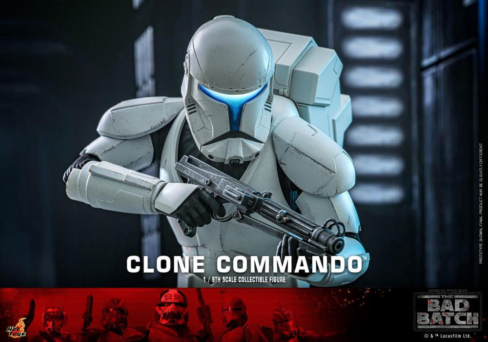 Star Wars: The Bad Batch TMS131 Clone Commando 1/6th Scale Collectible Figure Gallery Image 8