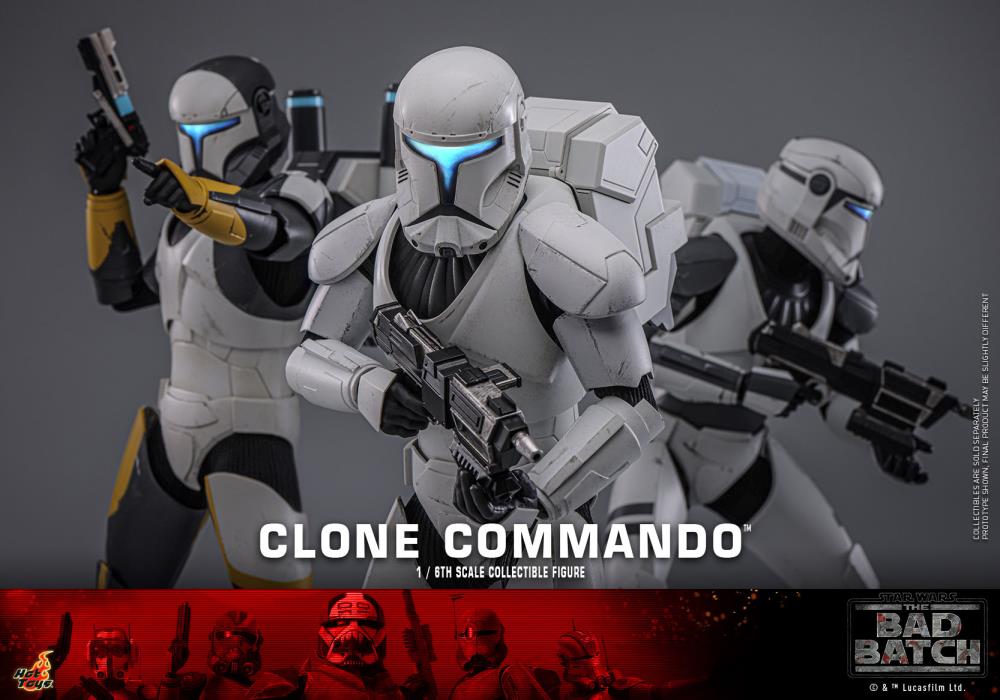 Star Wars: The Bad Batch TMS131 Clone Commando 1/6th Scale Collectible Figure Gallery Image 15