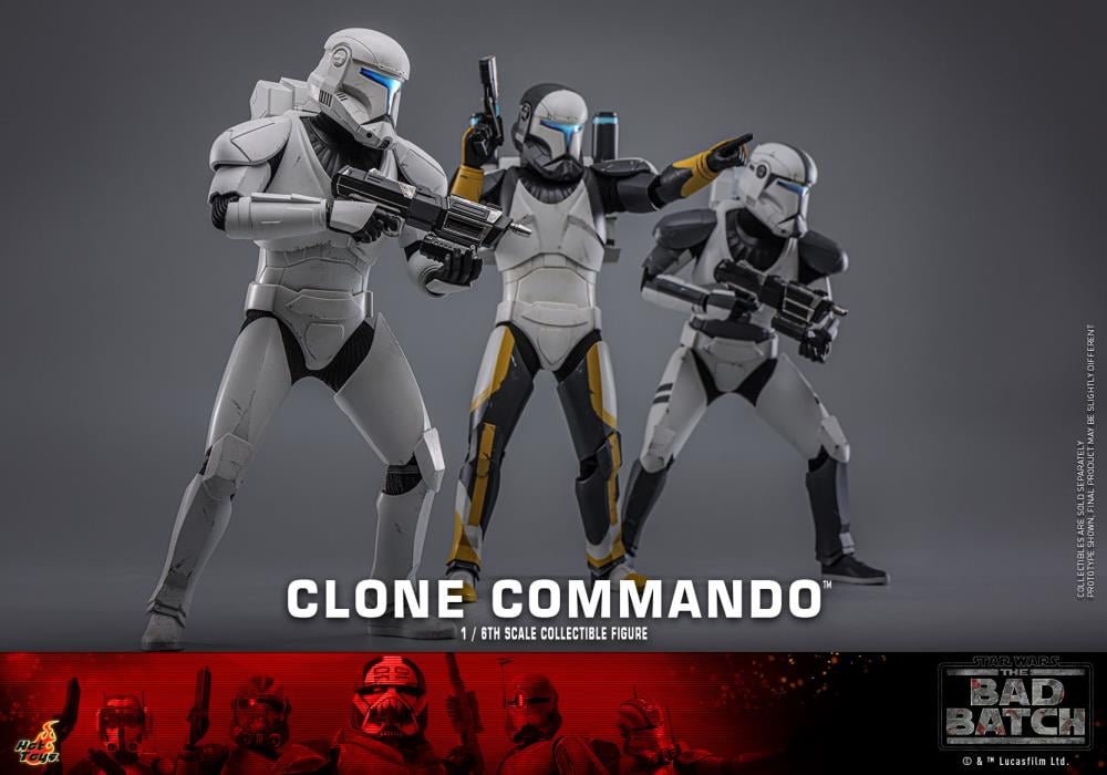 Star Wars: The Bad Batch TMS131 Clone Commando 1/6th Scale Collectible Figure Gallery Image 13