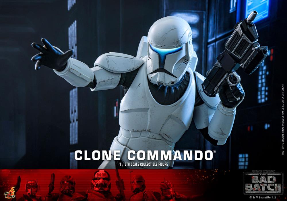 Star Wars: The Bad Batch TMS131 Clone Commando 1/6th Scale Collectible Figure Gallery Image 7