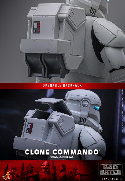 Star Wars: The Bad Batch TMS131 Clone Commando 1/6th Scale Collectible Figure Gallery Image 19