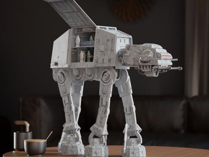 Star Wars 4D Build Imperial AT-AT Model Kit Gallery Image 1