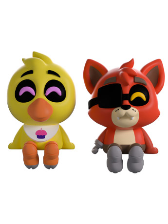 Five Nights at Freddy's Monitor Buddiez Chica & Foxy Vinyl Figure Set