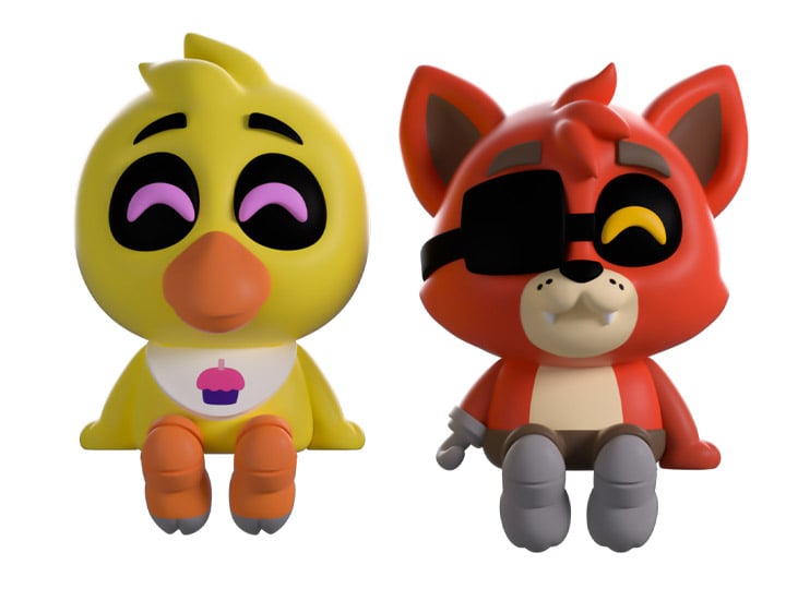 Five Nights at Freddy's Monitor Buddiez Chica & Foxy Vinyl Figure Set