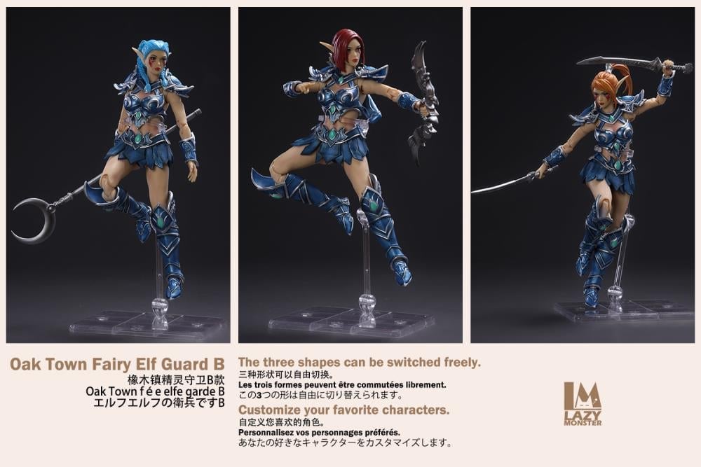Oak Town Fairy Elf Guard (Ver.B Medium Skin tone) 1/12 Scale Action Figure Gallery Image 4