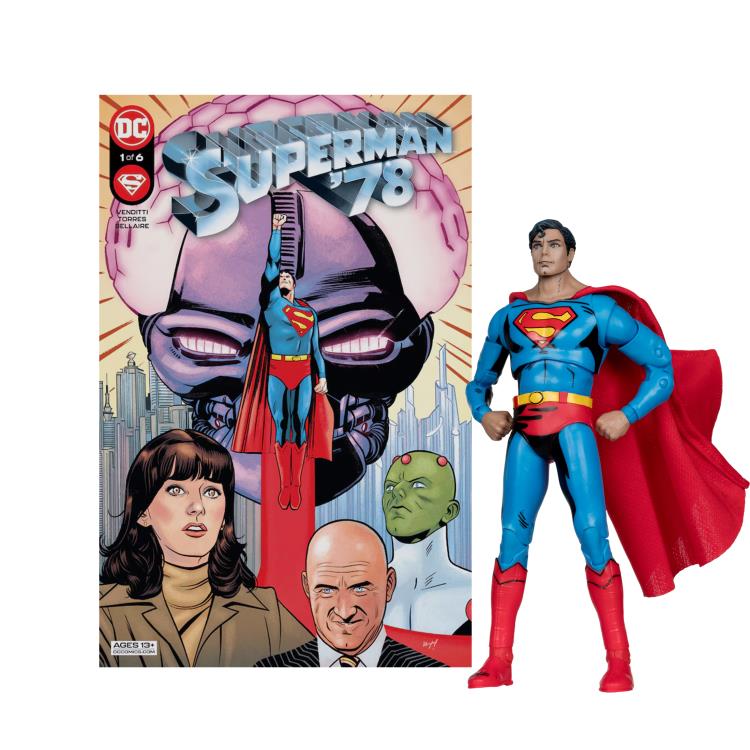 Superman '78 DC Page Punchers Superman 7" Action Figure with Comic Gallery Image 6