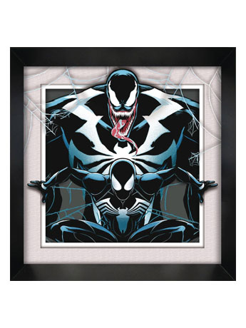 Marvel Spider-Man Venom Symbiote Faux Matte Framed Art Print