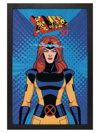 X-Men '97 Jean Grey Portrait Faux Matte Framed Art Print
