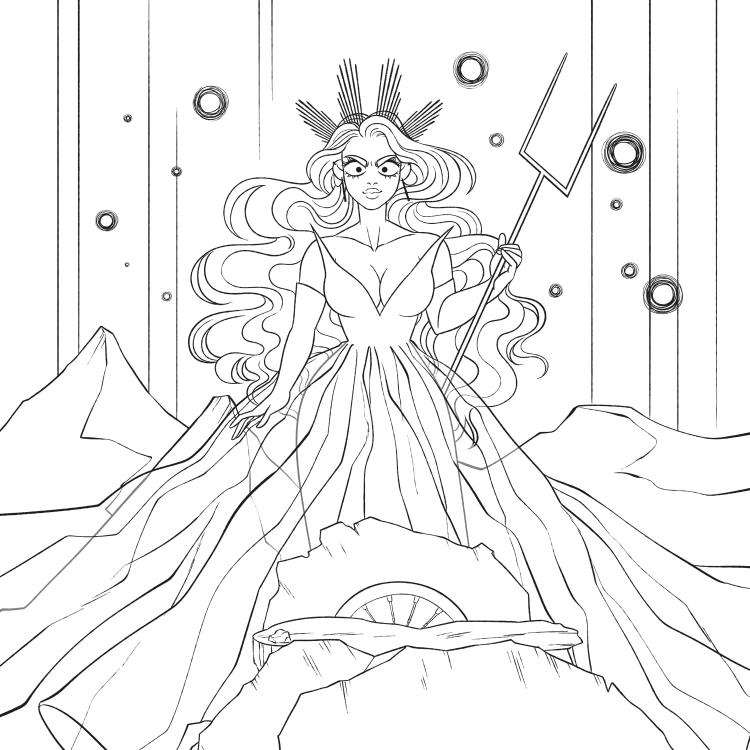 Lore Olympus: The Official Coloring Book Gallery Image 4
