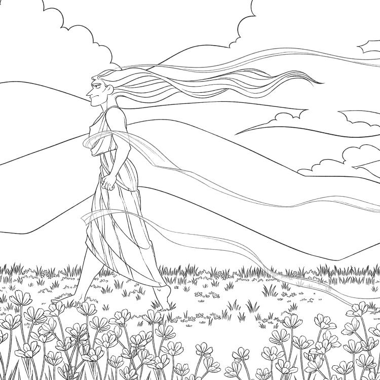 Lore Olympus: The Official Coloring Book Gallery Image 5