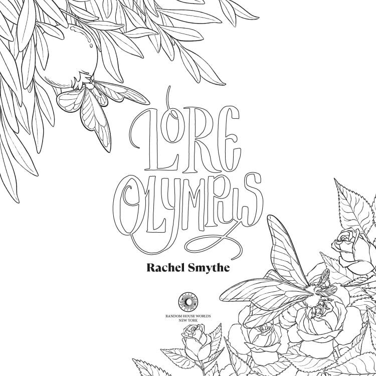Lore Olympus: The Official Coloring Book Gallery Image 3