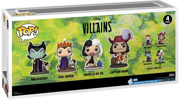 Pop! Disney: Disney Villains Four-Pack Exclusive Gallery Image 4
