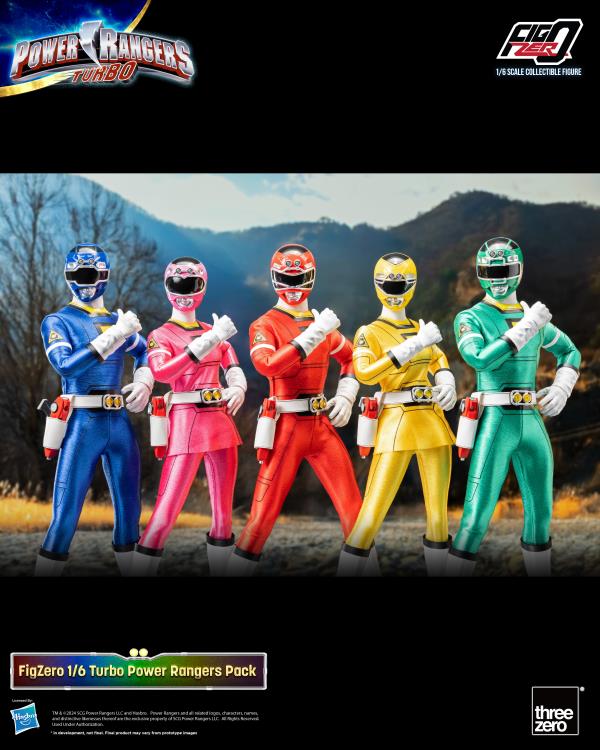 Power Rangers Turbo FigZero Turbo Rangers 1/6 Scale Figure 5-Pack Gallery Image 6