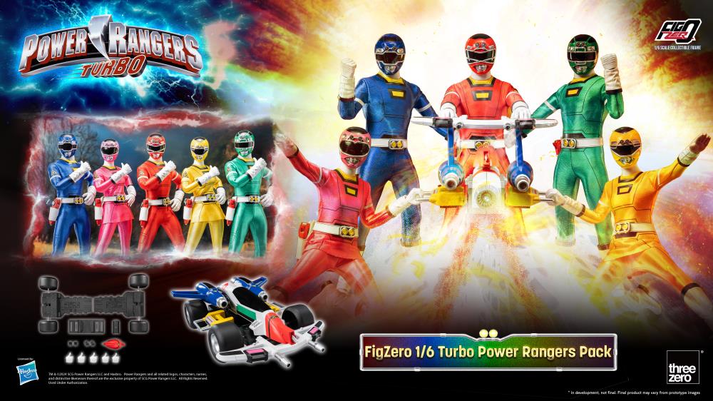 Power Rangers Turbo FigZero Turbo Rangers 1/6 Scale Figure 5-Pack Gallery Image 9