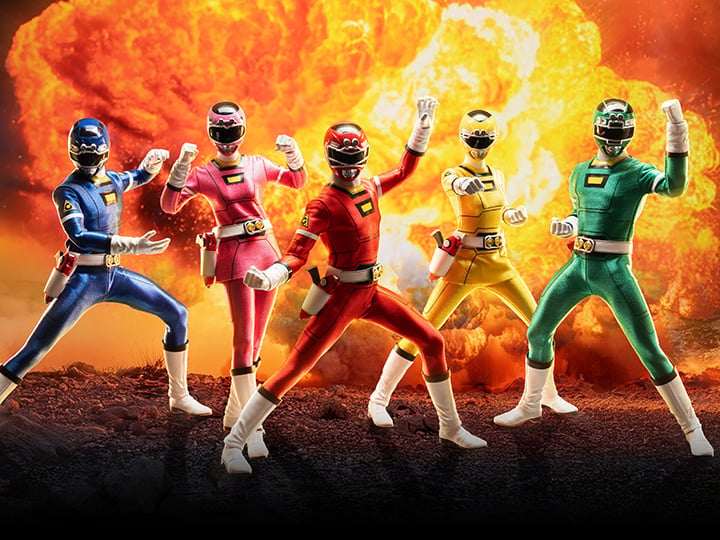 Power Rangers Turbo FigZero Turbo Rangers 1/6 Scale Figure 5-Pack Gallery Image 1