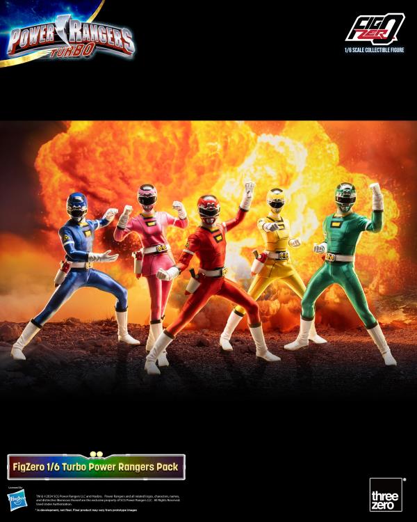 Power Rangers Turbo FigZero Turbo Rangers 1/6 Scale Figure 5-Pack Gallery Image 4