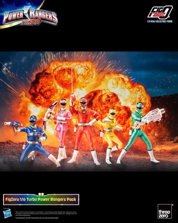 Power Rangers Turbo FigZero Turbo Rangers 1/6 Scale Figure 5-Pack Gallery Image 3