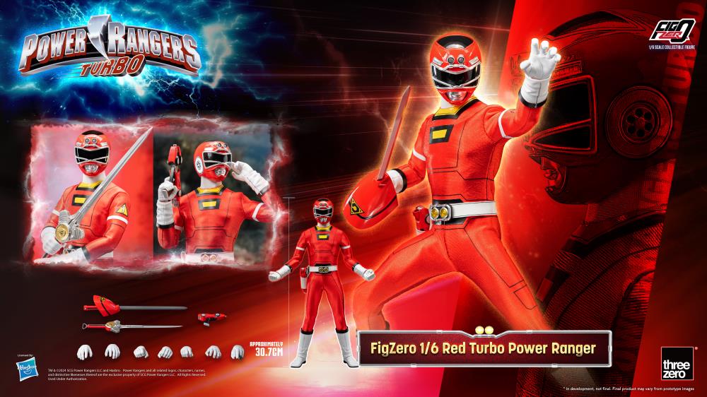Power Rangers Turbo FigZero Red Turbo Ranger 1/6 Scale Figure Gallery Image 10