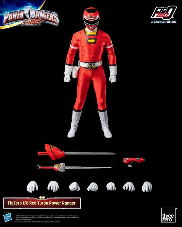 Power Rangers Turbo FigZero Red Turbo Ranger 1/6 Scale Figure Gallery Image 9