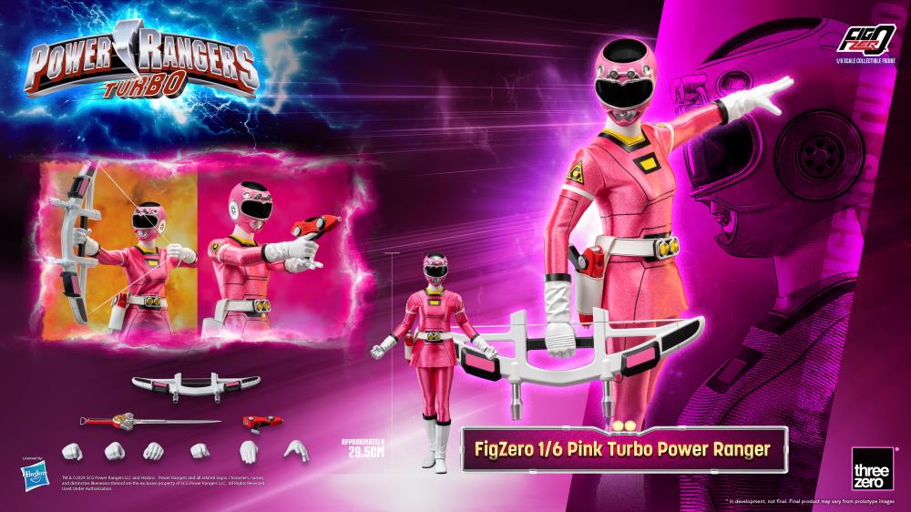 Power Rangers Turbo FigZero Pink Turbo Ranger 1/6 Scale Figure Gallery Image 9