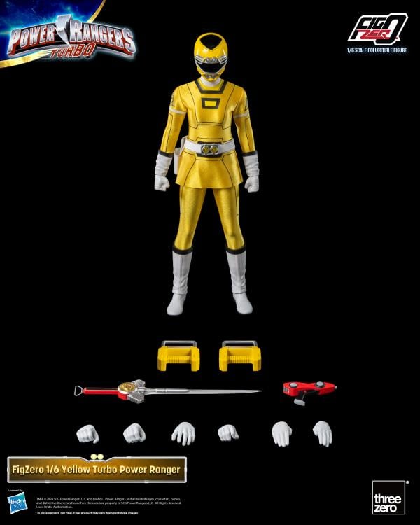 Power Rangers Turbo FigZero Yellow Turbo Ranger 1/6 Scale Figure Gallery Image 9