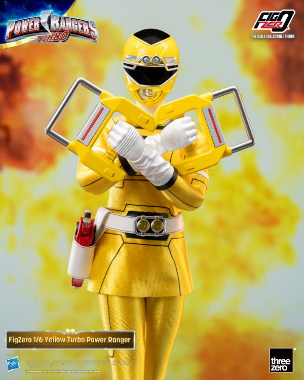 Power Rangers Turbo FigZero Yellow Turbo Ranger 1/6 Scale Figure Gallery Image 5