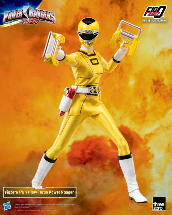 Power Rangers Turbo FigZero Yellow Turbo Ranger 1/6 Scale Figure Gallery Image 3