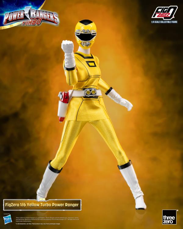 Power Rangers Turbo FigZero Yellow Turbo Ranger 1/6 Scale Figure Gallery Image 7