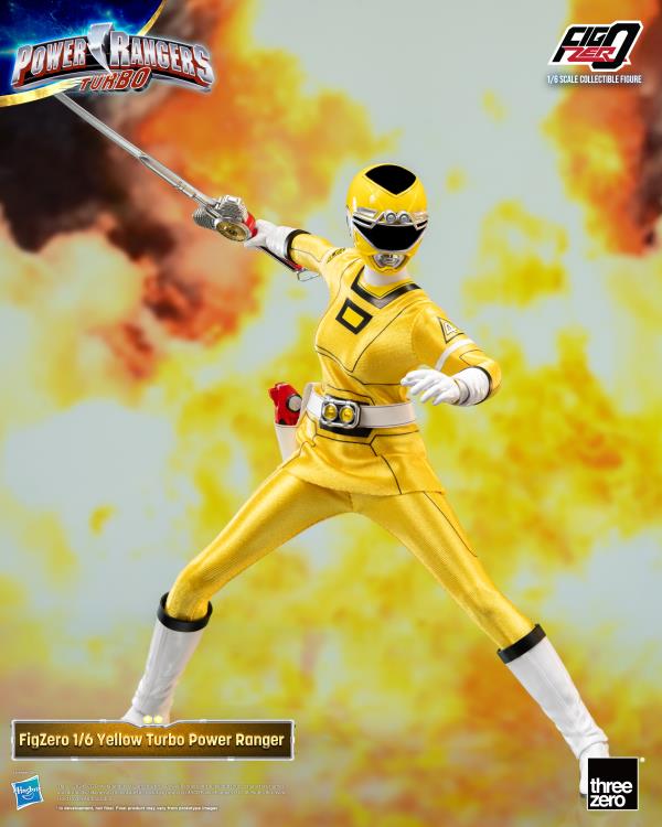 Power Rangers Turbo FigZero Yellow Turbo Ranger 1/6 Scale Figure Gallery Image 4