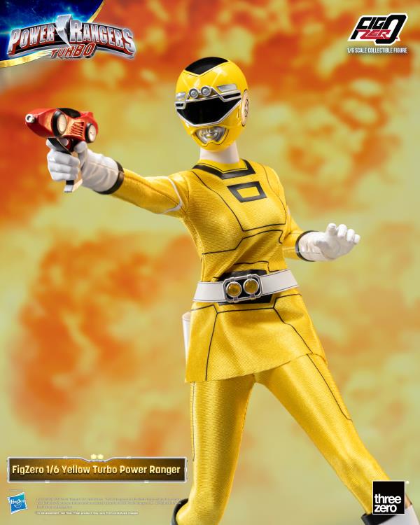 Power Rangers Turbo FigZero Yellow Turbo Ranger 1/6 Scale Figure Gallery Image 6