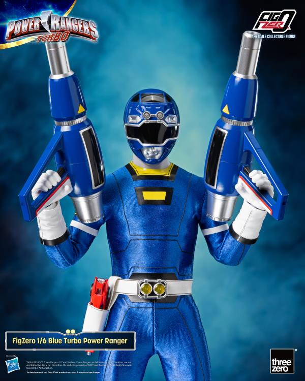 Power Rangers Turbo FigZero Blue Turbo Ranger 1/6 Scale Figure Gallery Image 4