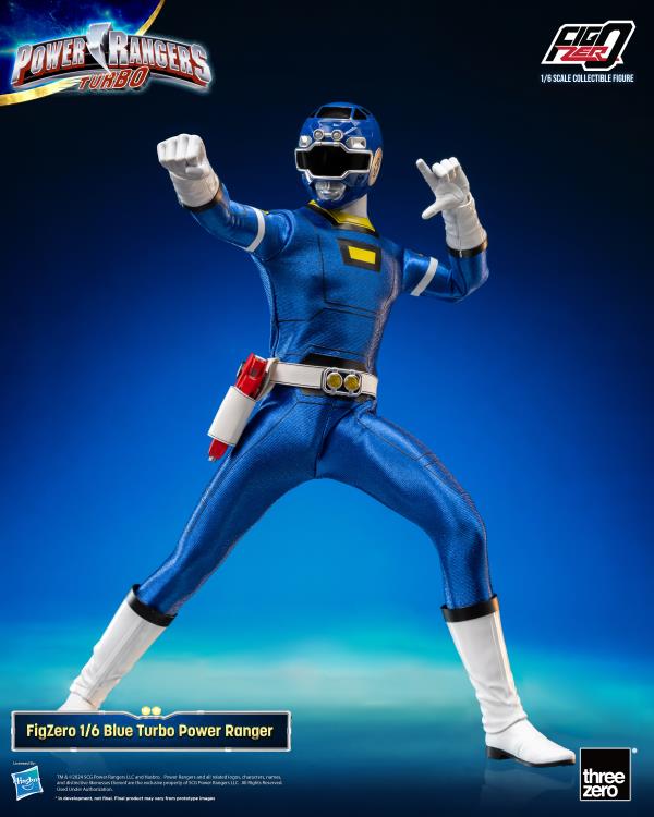 Power Rangers Turbo FigZero Blue Turbo Ranger 1/6 Scale Figure Gallery Image 8
