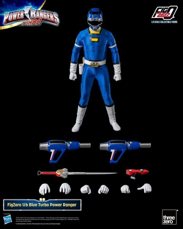 Power Rangers Turbo FigZero Blue Turbo Ranger 1/6 Scale Figure Gallery Image 9