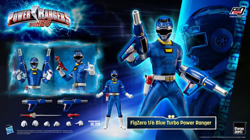 Power Rangers Turbo FigZero Blue Turbo Ranger 1/6 Scale Figure Gallery Image 10