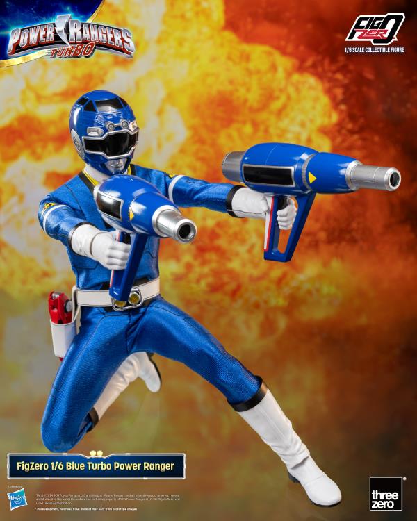 Power Rangers Turbo FigZero Blue Turbo Ranger 1/6 Scale Figure Gallery Image 5