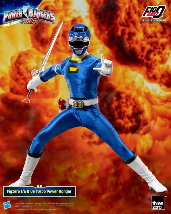 Power Rangers Turbo FigZero Blue Turbo Ranger 1/6 Scale Figure Gallery Image 6