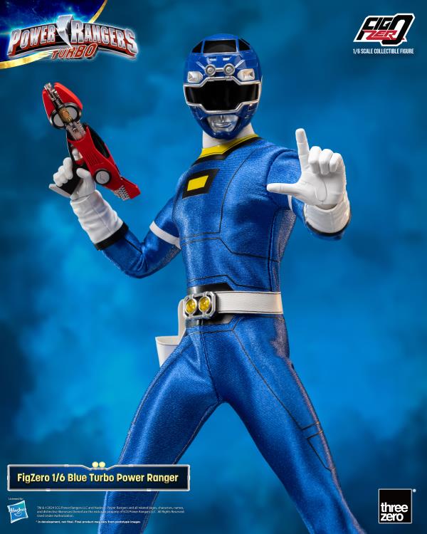 Power Rangers Turbo FigZero Blue Turbo Ranger 1/6 Scale Figure Gallery Image 7