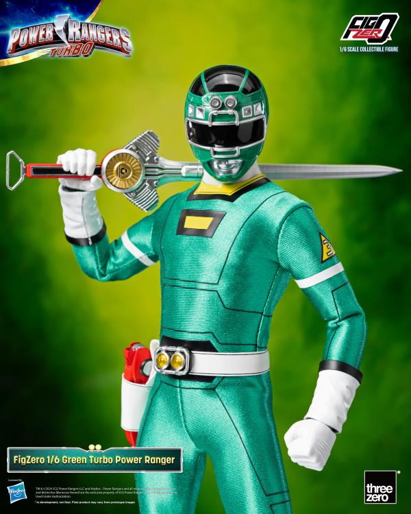 Power Rangers Turbo FigZero Green Turbo Ranger 1/6 Scale Figure Gallery Image 8