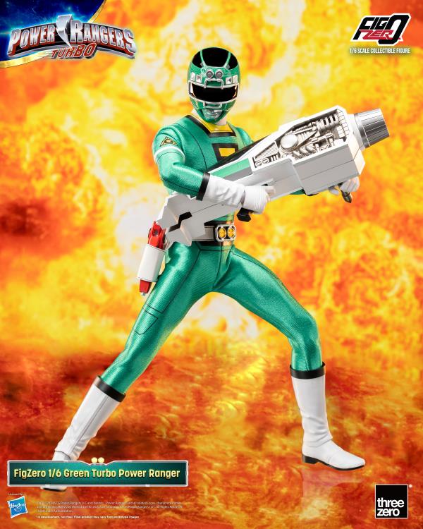 Power Rangers Turbo FigZero Green Turbo Ranger 1/6 Scale Figure Gallery Image 3