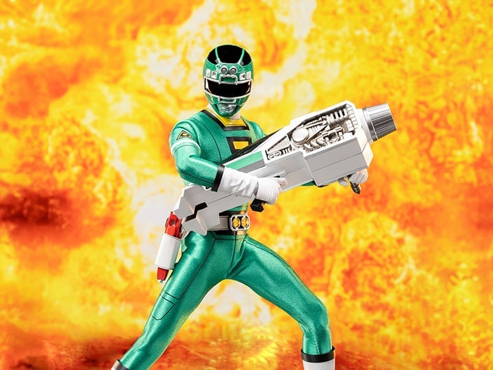 Power Rangers Turbo FigZero Green Turbo Ranger 1/6 Scale Figure Gallery Image 1