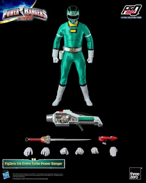 Power Rangers Turbo FigZero Green Turbo Ranger 1/6 Scale Figure Gallery Image 10