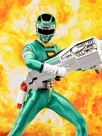 Power Rangers Turbo FigZero Green Turbo Ranger 1/6 Scale Figure Gallery Image 2