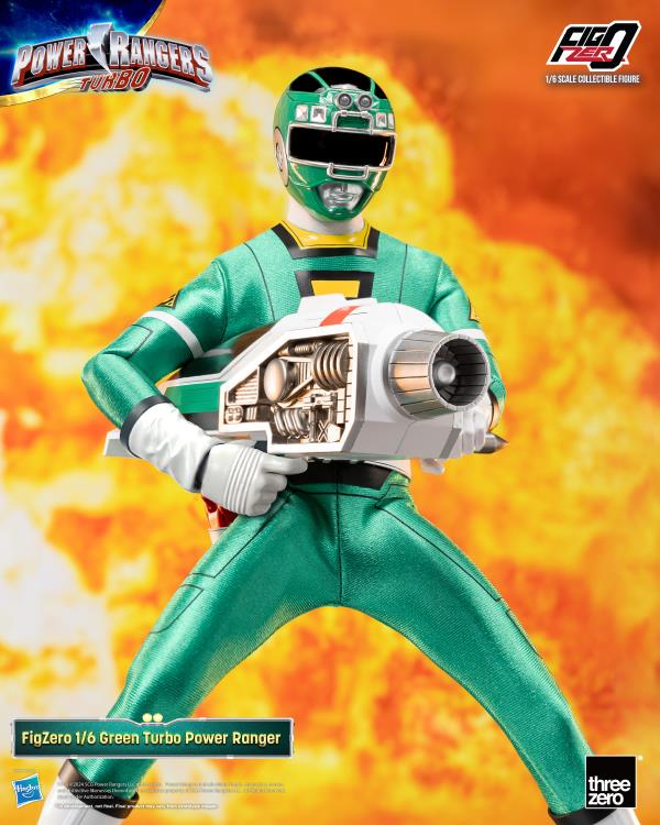 Power Rangers Turbo FigZero Green Turbo Ranger 1/6 Scale Figure Gallery Image 4