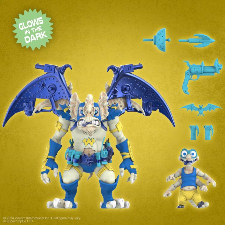 Teenage Mutant Ninja Turtles ULTIMATES! Wingnut & Screwloose (Glow) Action Figure Set Gallery Image 6