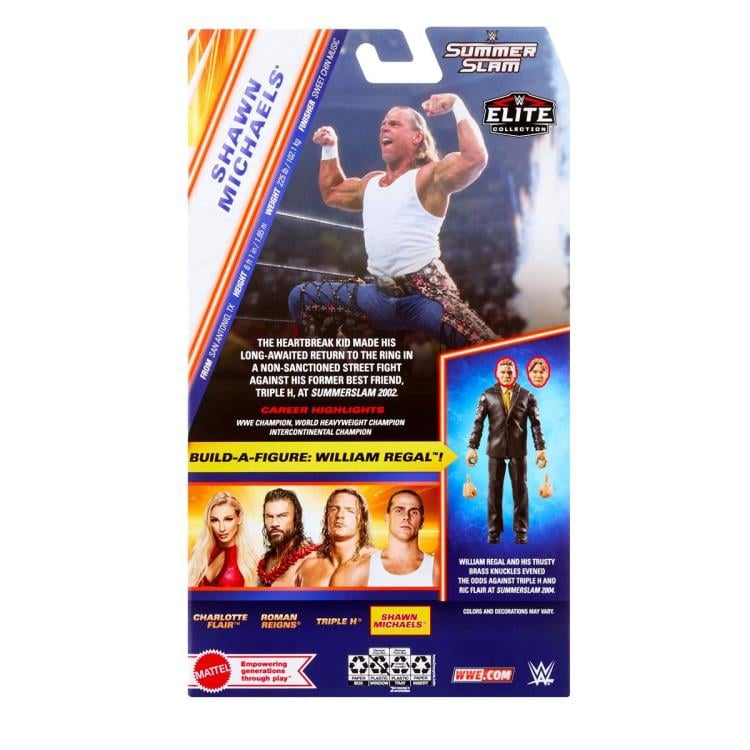 WWE Elite Collection SummerSlam Shawn Michaels (William Regal BAF) Gallery Image 9