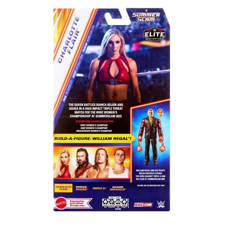 WWE Elite Collection SummerSlam Charlotte Flair (William Regal BAF) Gallery Image 9