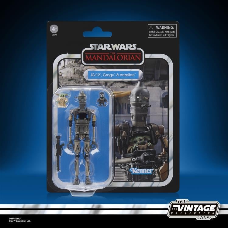 Star Wars: The Vintage Collection IG-12, Grogu, & Anzellan (The Mandalorian) Gallery Image 9